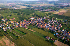 Aerial view of Dahlenheim in the state Bas-Rhin, France