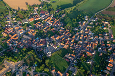 Uhlwiller in the state Bas-Rhin, France from above