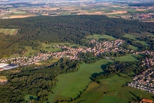 Oblique view of Mertzwiller in the state Bas-Rhin, France