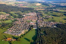 Mertzwiller in the state Bas-Rhin, France from above