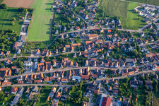 Aerial photograpy of Eschbach in the state Bas-Rhin, France