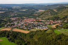From the south in Odernheim am Glan in the state Rhineland-Palatinate, Germany