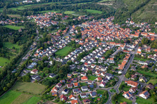 Aerial photograpy of Odernheim am Glan in the state Rhineland-Palatinate, Germany