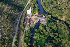 Dam on the Nahe in Waldböckelheim in the state Rhineland-Palatinate, Germany
