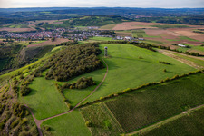 Aerial photograpy of Heimberg Tower Schloßböckelheim in Schloßböckelheim in the state Rhineland-Palatinate, Germany