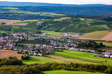 Aerial view of From the southeast in Waldböckelheim in the state Rhineland-Palatinate, Germany