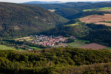 From the northwest in Oberhausen an der Nahe in the state Rhineland-Palatinate, Germany