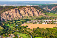 The Rotenfels "highest cliff between Norway and the Alps in Traisen in the state Rhineland-Palatinate, Germany