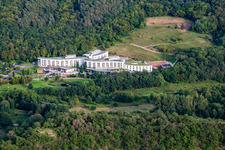Aerial photograpy of Three Castles Clinic in the district Ebernburg in Bad Kreuznach in the state Rhineland-Palatinate, Germany