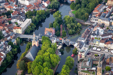 Old Nahe Bridge - Bridge Houses in Bad Kreuznach in the state Rhineland-Palatinate, Germany