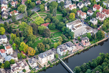 Aerial view of Orange Park in Bad Kreuznach in the state Rhineland-Palatinate, Germany
