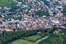 Aerial view of Old Town in Bad Kreuznach in the state Rhineland-Palatinate, Germany