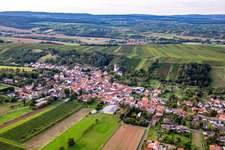 Aerial view of Mandel in the state Rhineland-Palatinate, Germany