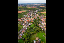 From the west in Weinsheim in the state Rhineland-Palatinate, Germany