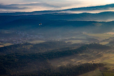 Tschai in the air on his 347 km FAI Triangle in the district Hohenklingen in Knittlingen in the state Baden-Wuerttemberg, Germany