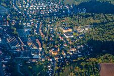 Children's center Maulbronn and industrial wasteland in the Salzach valley in Maulbronn in the state Baden-Wuerttemberg, Germany