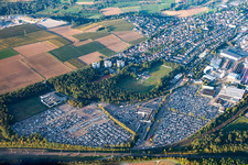 Aerial photograpy of Alfred Kärcher SE & Co. KG and MOSOLF Logistics & Services GmbH, branch Illingen in Illingen in the state Baden-Wuerttemberg, Germany