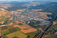 From the southeast in Illingen in the state Baden-Wuerttemberg, Germany