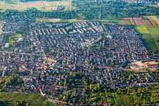 From the north in Asperg in the state Baden-Wuerttemberg, Germany