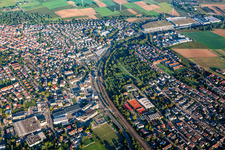 From the southeast in Tamm in the state Baden-Wuerttemberg, Germany