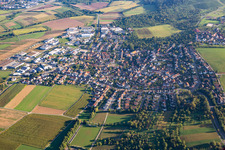From the south in the district Hertmannsweiler in Winnenden in the state Baden-Wuerttemberg, Germany