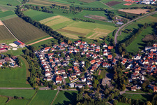 From the southeast in the district Unterbrüden in Auenwald in the state Baden-Wuerttemberg, Germany
