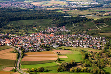 From the south in the district Winzerhausen in Großbottwar in the state Baden-Wuerttemberg, Germany