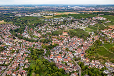 From the south in Talheim in the state Baden-Wuerttemberg, Germany