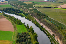Steep bank on the Neckar in Lauffen am Neckar in the state Baden-Wuerttemberg, Germany