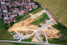New development area Am Pfaffenberg in Eppingen in the state Baden-Wuerttemberg, Germany