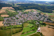 From the north in the district Büchig in Bretten in the state Baden-Wuerttemberg, Germany