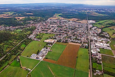 From the north in Weingarten in the state Baden-Wuerttemberg, Germany