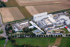 Aerial view of KLEIBERIT SE & Co. KG in Weingarten in the state Baden-Wuerttemberg, Germany