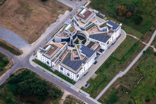 Aerial view of LTC - Linder Technology Campus in the district Rintheim in Karlsruhe in the state Baden-Wuerttemberg, Germany