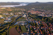 Aerial photograpy of District Altenstadt in Wissembourg in the state Bas-Rhin, France