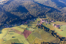 Bird's eye view of Lembach in the state Bas-Rhin, France