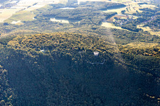 Oblique view of Treetop Walk Alsace in Cleebourg in the state Bas-Rhin, France