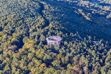 Treetop Walk Alsace in Cleebourg in the state Bas-Rhin, France viewn from the air