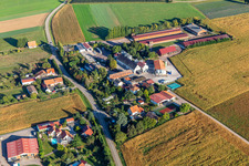 Aerial photograpy of Schafbusch Farm in Steinseltz in the state Bas-Rhin, France