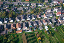 Oblique view of Runzweg in the district Urloffen in Appenweier in the state Baden-Wuerttemberg, Germany