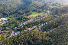 Camping site “Büttelwoog” in Dahn in the state Rhineland-Palatinate, Germany