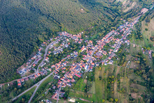 Aerial photograpy of Birkenhördt in the state Rhineland-Palatinate, Germany