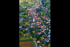 Drachenbronn-Birlenbach in the state Bas-Rhin, France viewn from the air