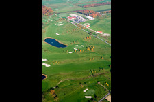 Aerial view of Grounds of the Golf course at Golfclub Urloffen in the district Zimmern in Appenweier in the state Baden-Wurttemberg
