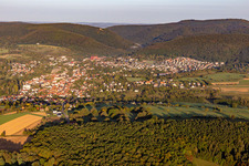 From the east in Niederbronn-les-Bains in the state Bas-Rhin, France