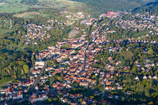 Oblique view of Niederbronn-les-Bains in the state Bas-Rhin, France
