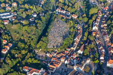 Cemetery of Niederbronn les Bains in Niederbronn-les-Bains in the state Bas-Rhin, France