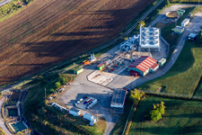 Aerial view of EDF- Géothermie de Soultz sous Forets in Soultz-sous-Forêts in the state Bas-Rhin, France