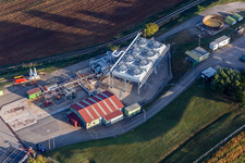 Aerial photograpy of EDF- Géothermie de Soultz sous Forets in Soultz-sous-Forêts in the state Bas-Rhin, France