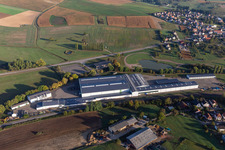 Aerial view of CNA TEMPORARY WORK in Soultz-sous-Forêts in the state Bas-Rhin, France